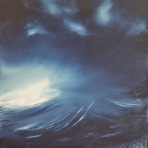 série bleue,huile sur toile,jonathan de cesare,50x50cm,galerie résonances,le tréport