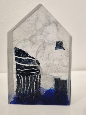 sculpture en verre , jean-claude ourdouillie,demeure,galerie résonances,le tréport