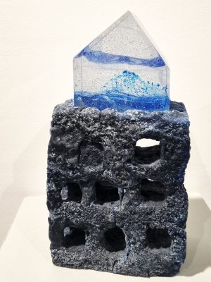 sculpture en verre, demeure, jean-claude ourdouillie, galerie résonances, le tréport