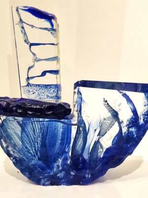 sculpture de verre, tranche de vie, jean-claude ourdouillie