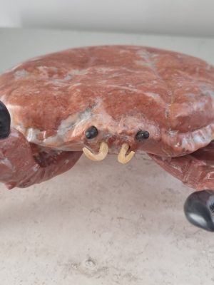 marbre,crabe,sculpture,carzo,galerie résonances,le tréport