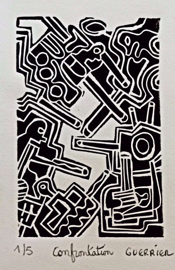 estampe,monochrome,jack guerrier,galerie résonances,le treport